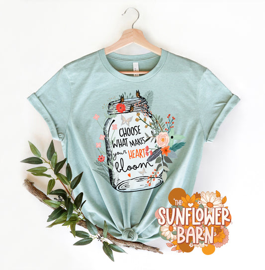 Choose What Makes Your Heart Bloom Tee